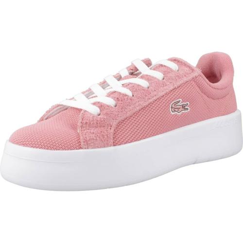 Lacoste basket femme discount rose